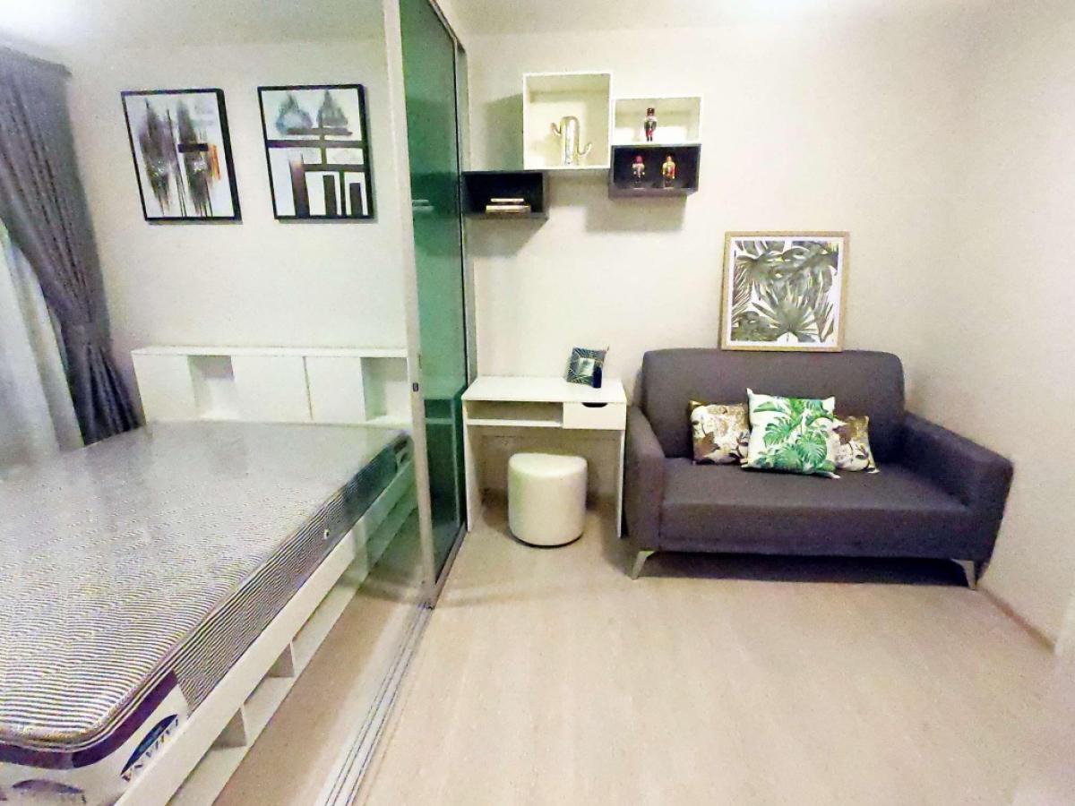 For RentCondoRamkhamhaeng, Hua Mak : Condo for rent, Plum Ramkhamhaeng 60 Interchange, Building: A, Floor: 5, Room size: 23 sq m., Price 8,500 baht, Nearby places: BTS, Lam Sali Intersection (yellow, orange), near the passenger pier