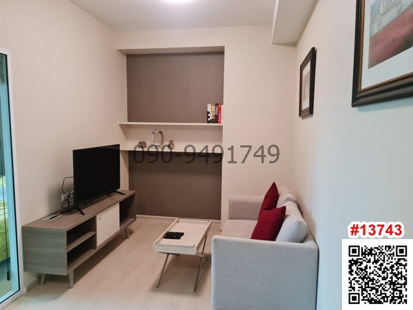 For RentCondoRatchadapisek, Huaikwang, Suttisan : Condo for rent: Chapter One Eco Ratchada-Huai Khwang, 2 bedrooms, near MRT Huai Khwang