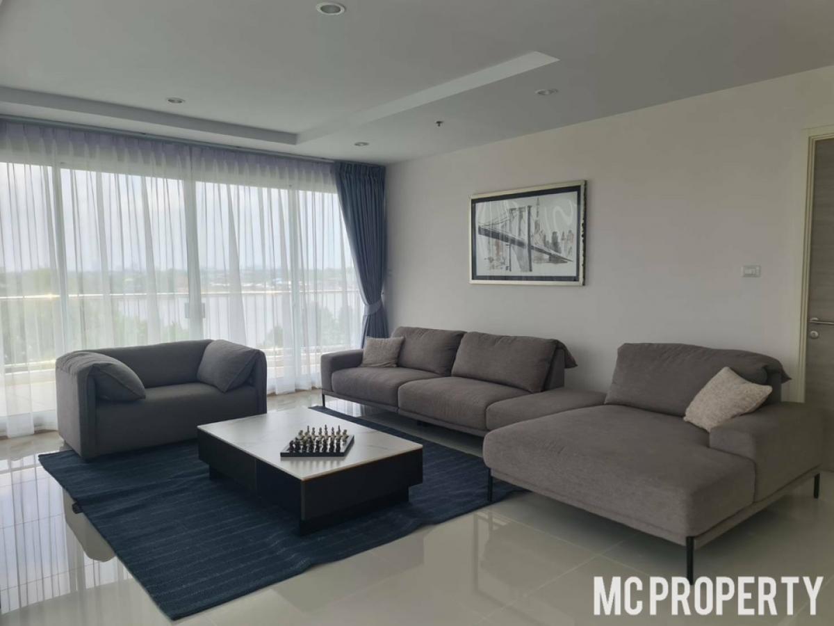 For RentCondoRama3 (Riverside),Satupadit : Supalai Riva Grande 3 bedroom 284sqm Front Building River View SUPER RARE UNIT!! for rent only 170,000 please contact 0816878954