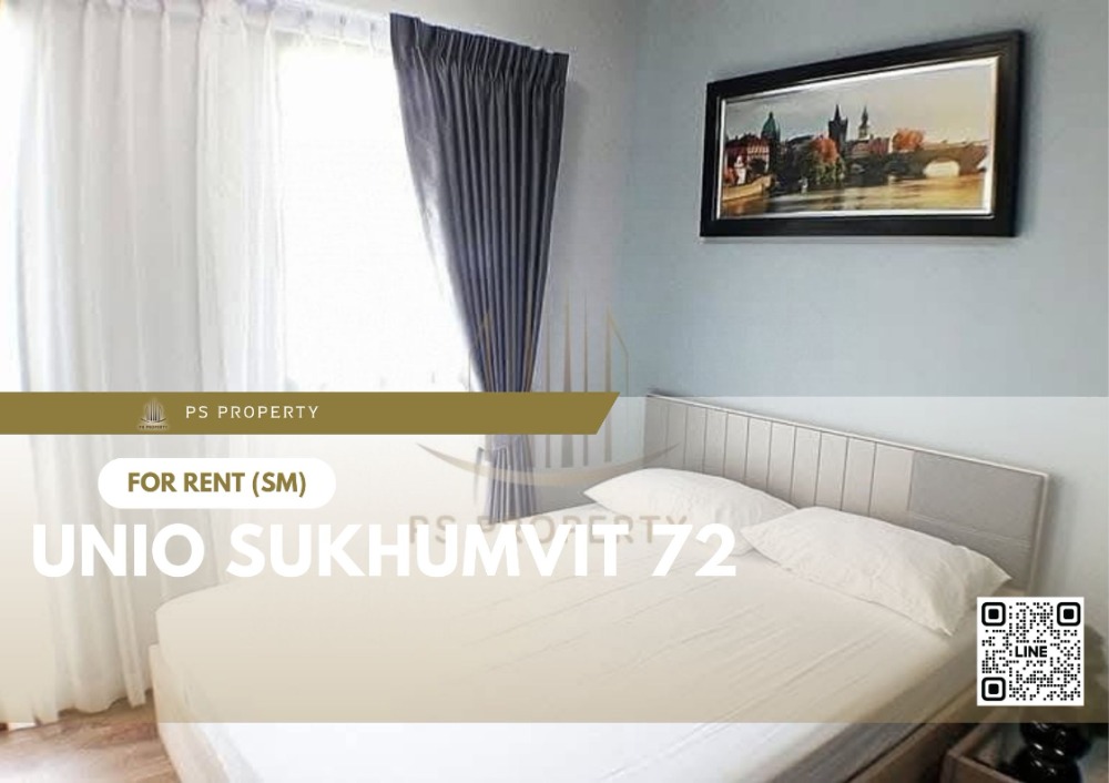 For RentCondoBangna, Bearing, Lasalle : For rent ✨ UNiO Sukhumvit 72 ✨ complete furniture and electrical appliances, near BTS Bearing.