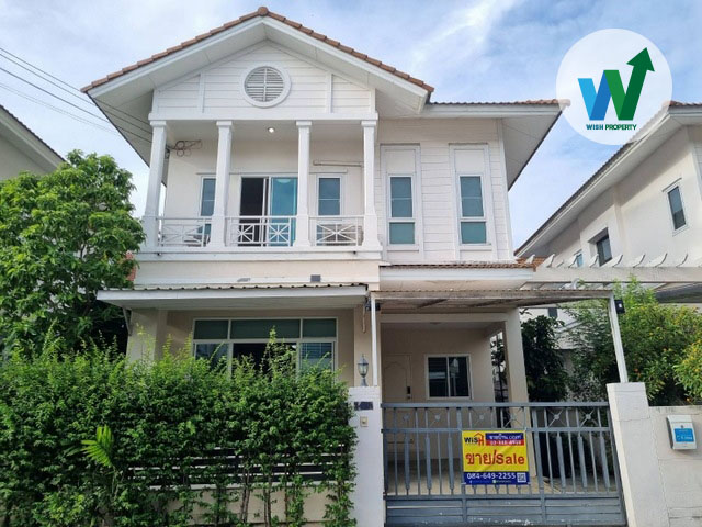 For SaleHouseLadkrabang, Suwannaphum Airport : House for sale, twin house, single house style, 2 floors, Lalin Green Ville The Executive On Nut-Suvarnabhumi, 41.9 sq m, Prawet District