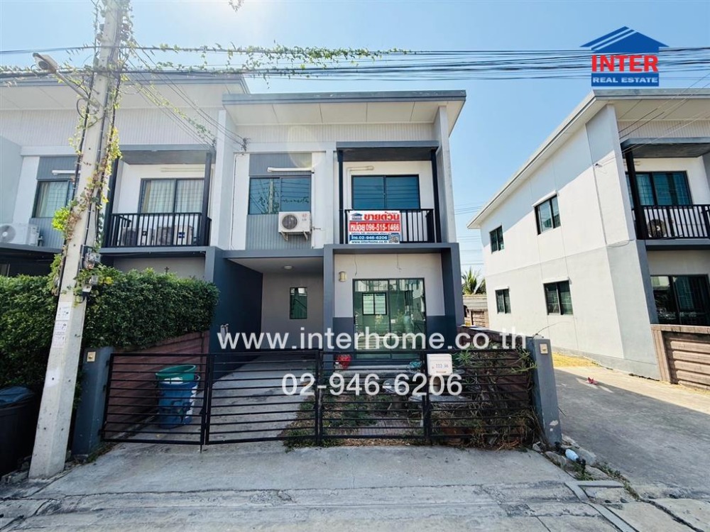 For SaleTownhousePathum Thani,Rangsit, Thammasat : 2-storey townhouse, 21.5 sq.w., Mettown Village, Pathum - Tiwanon, near Pathum Fresh Market, Soi 2, Pathum Thani - Sai Nai Road, Bangkok - Pathum Thani Road, Mueang Pathum Thani, Pathum Thani