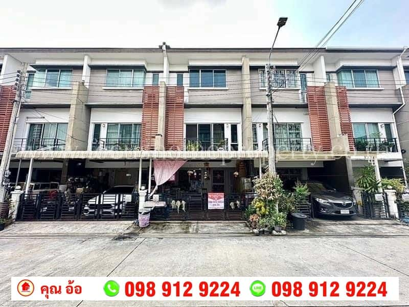 For SaleTownhouseBang kae, Phetkasem : For sale: 3-storey townhouse, Town Plus Village, Ratchaphruek-Charan 13