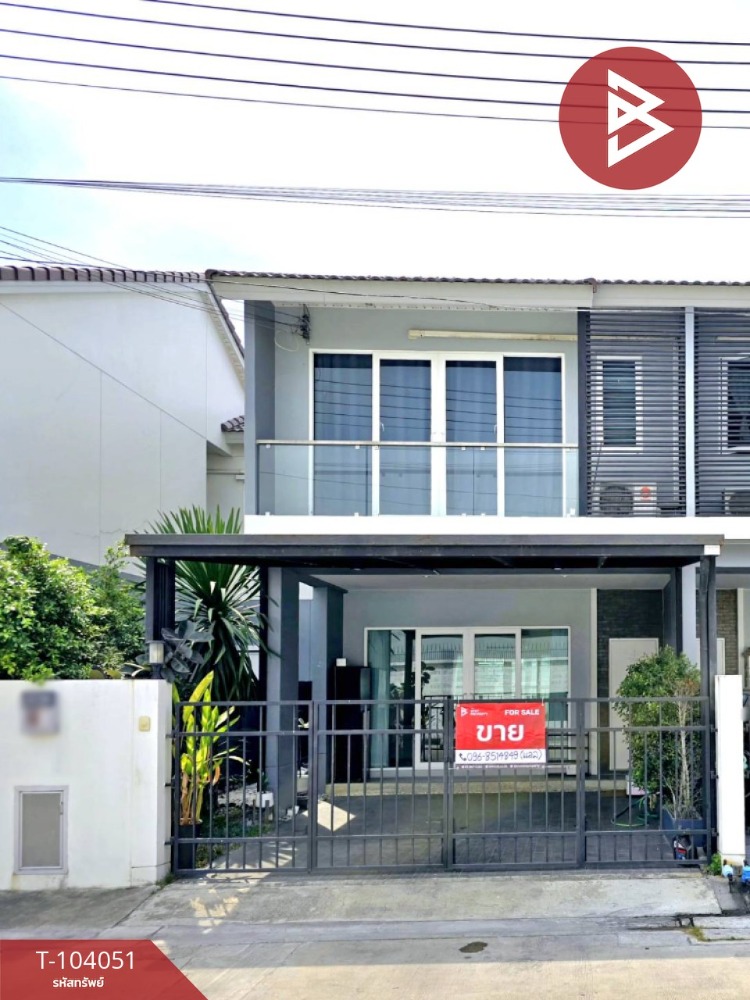 For SaleTownhouseMahachai Samut Sakhon : Townhouse for sale, Novo Ville Putthasakhon Village, Krathum Baen, Samut Sakhon