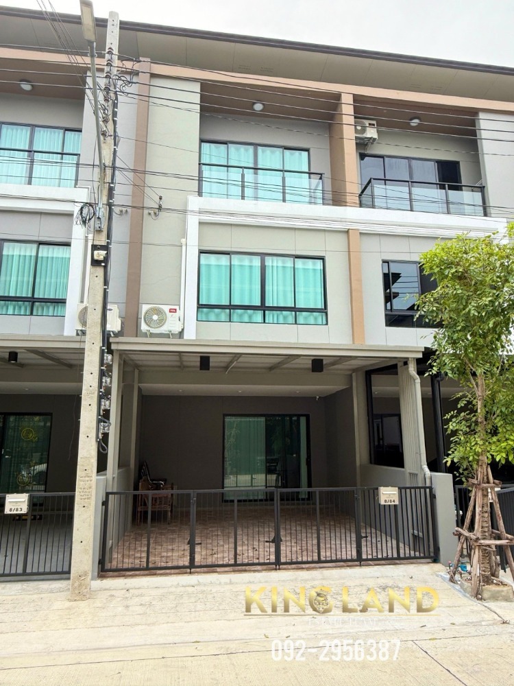 For RentTownhouseNawamin, Ramindra : #Townhouse for rent Premium Place Phahon Yothin-Ram Intra 4 bedrooms, 3 bathrooms, 3 floors, parking for 2 cars, rent 35,000/month #Company registration available #Cats allowed #Foreigners welcome