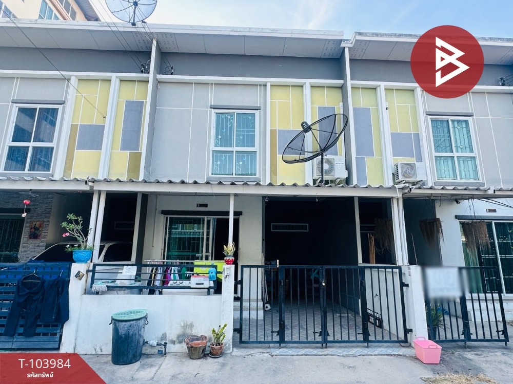 For SaleTownhousePattaya, Bangsaen, Chonburi : Townhouse for sale, Prapassorn Grand Ville Village, Chonburi