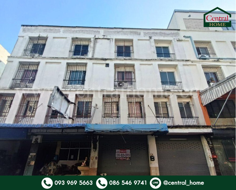 For SaleShophouseNakhon Pathom : 4-storey commercial building, Thongkam Plaza, Phutthamonthon Sai 4, cheap price