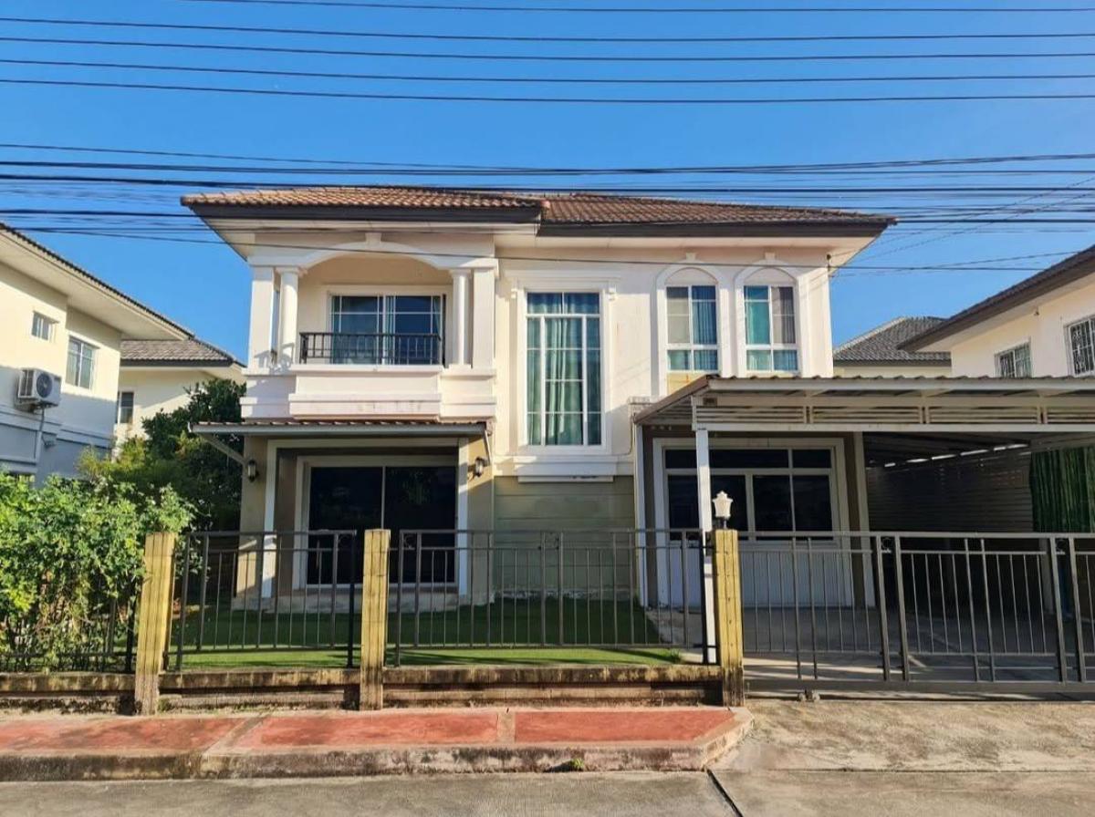 For RentHouseSamut Prakan,Samrong : 🚩⭐🍀For rent at Ban Phasorn 28, King Kaew, Nam Daeng, very cheap single house✅