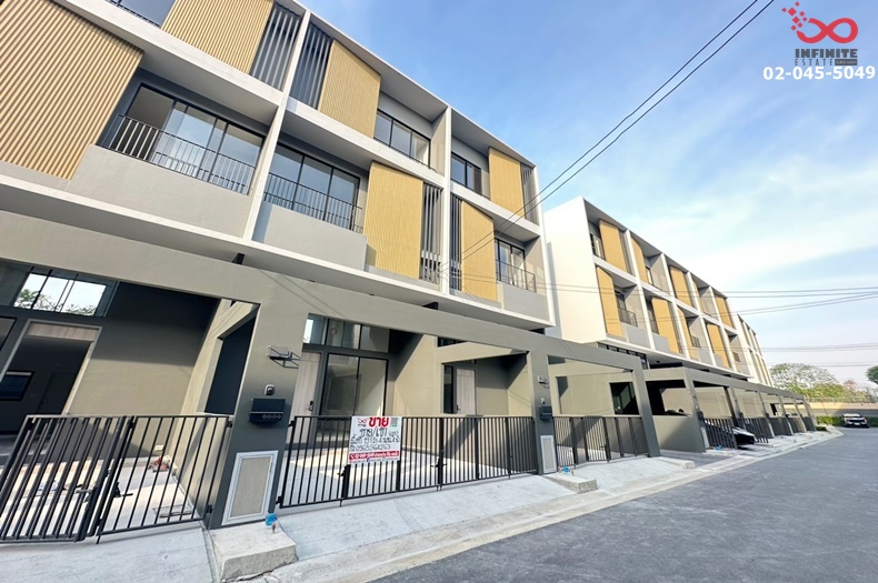 For SaleTownhomeChaengwatana, Muangthong : For sale and rent, 3-storey townhouse, 19.10 square wah, New Cove - North Ratchaphruek, Ratchaphruek Road