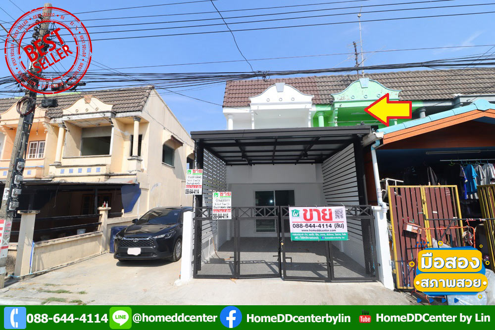 For SaleTownhomeMin Buri, Romklao : Townhouse, Seri Thai, Min Buri, Anchanlee Village, Seri Thai 95, renovated, beautiful, near Sinphaet Hospital, Seri Rak, Nawamin 9 Hospital, Min Buri Market