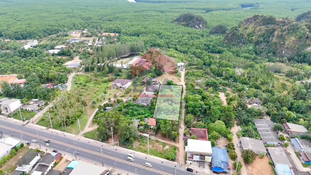 For SaleLandKrabi : Good location land next to the main road, Khlong Jilad