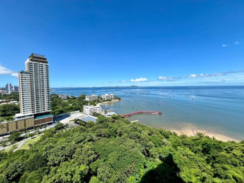 For RentCondoSriracha Laem Chabang Ban Bueng : Condo for rent, fully furnished, ready to move in, The Sea Sriracha, natural view