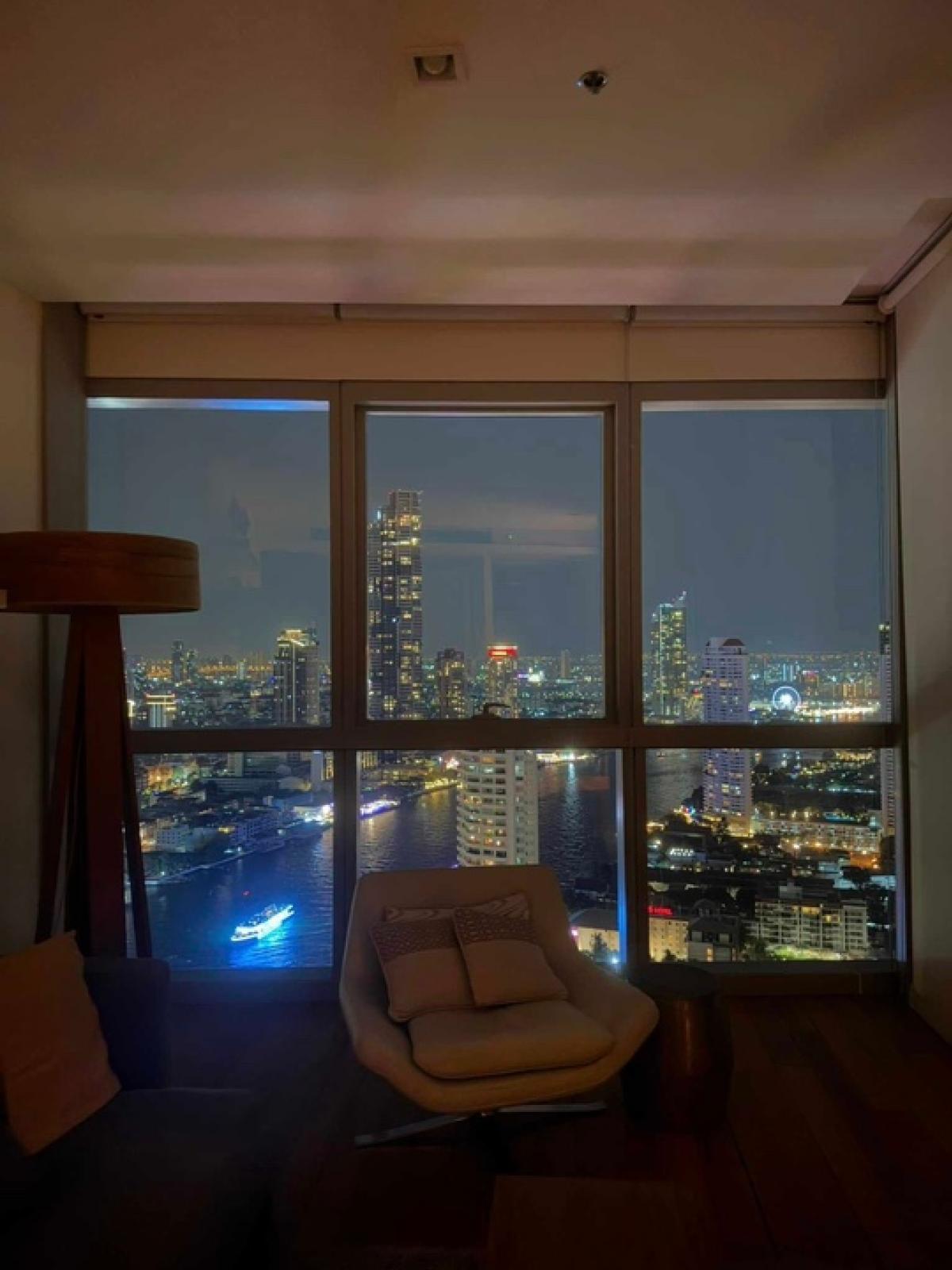 ให้เช่าคอนโดวงเวียนใหญ่ เจริญนคร : 1 BR : The River Condominium : High Floor