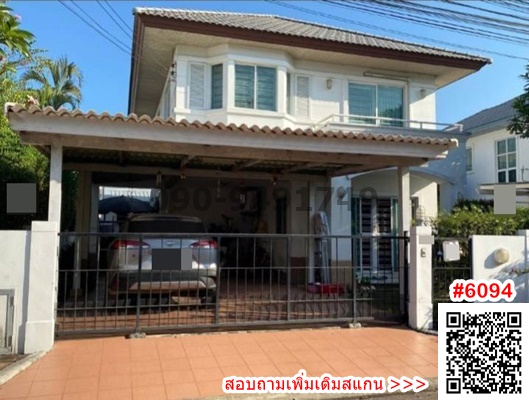 For RentHouseChaengwatana, Muangthong : For rent: 2-storey detached house, Chuenchuen Village, Modus Centro (Chaeng Watthana), ready to move in