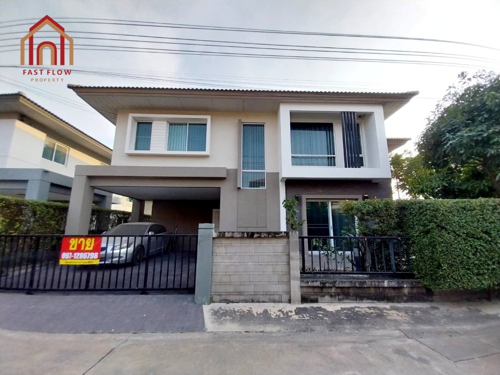 For SaleHouseRama5, Ratchapruek, Bangkruai : For sale, cheap, single house, Casa Premium Ratchapruek-Chaengwattana (Casa Premium Ratchapruek – Chaengwattana), corner house, near the clubhouse, kitchen extension, good quality concrete kitchen counter