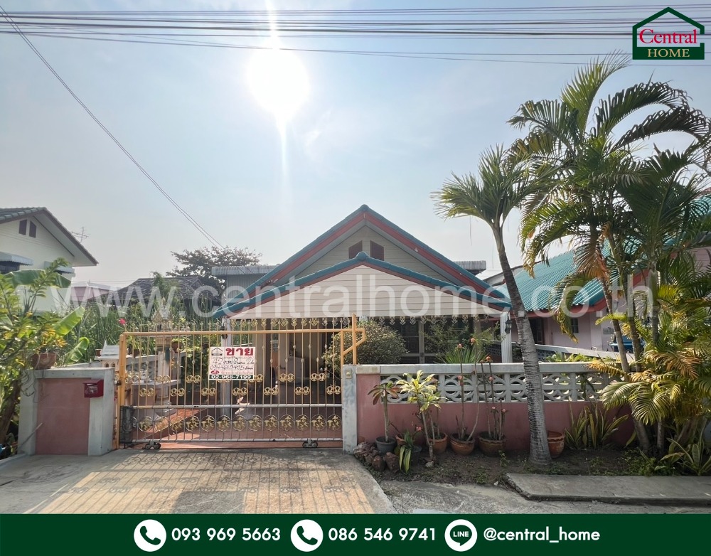 For SaleHouseRama5, Ratchapruek, Bangkruai : Single-storey detached house, 42 sq m., Soi Samret Phatthana 6, Bang Kruai, Nonthaburi