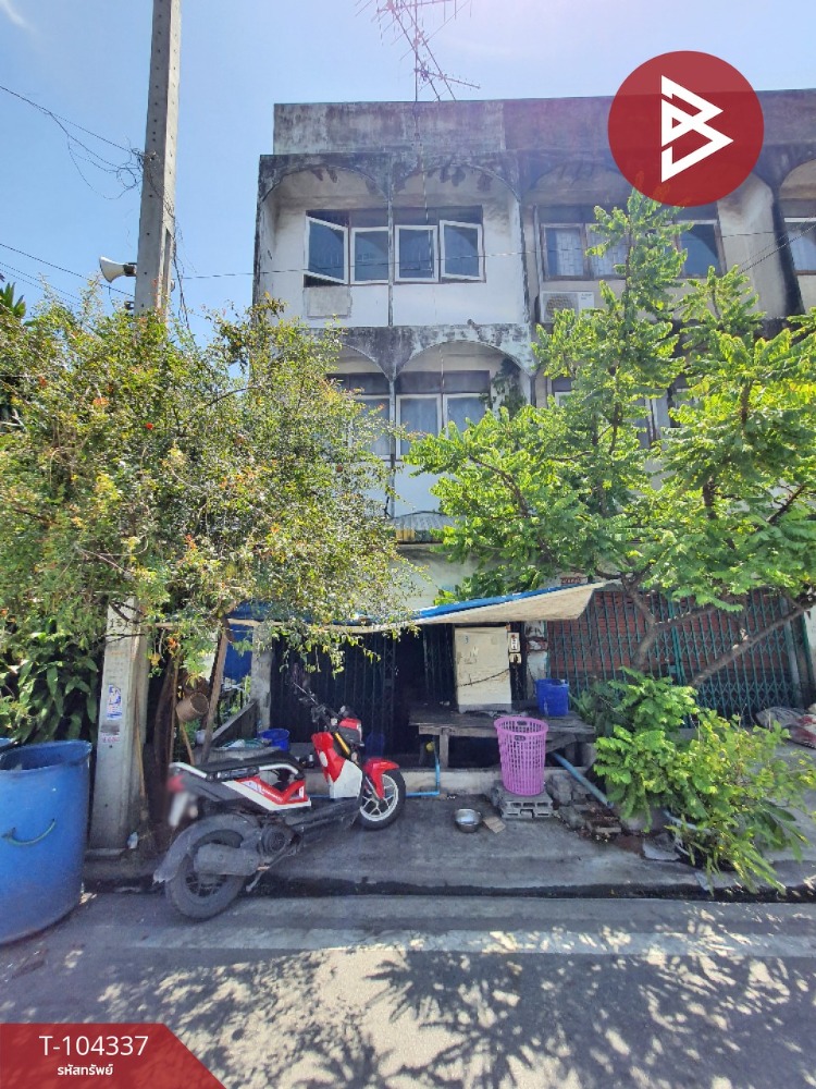 For SaleShophouseSamut Prakan,Samrong : Commercial building for sale, 3 floors, area 17 sq m, Phra Samut Chedi, Samut Prakan