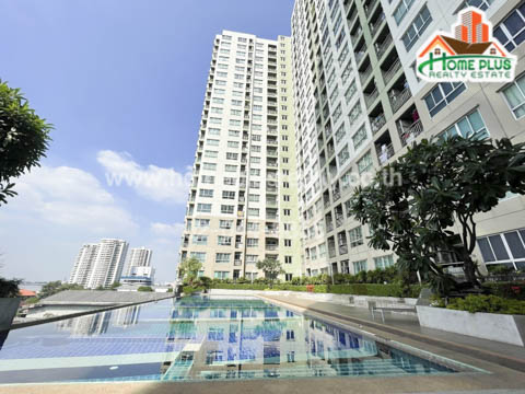 For SaleCondoRattanathibet, Sanambinna : Condo Lumpini Ville Pibulsongkram-Riverview, 10th floor (near Wat Khemmaphirataram School)