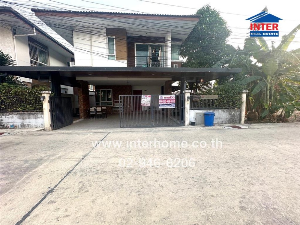 For SaleHouseNawamin, Ramindra : 2-storey detached house, 48.8 sq.w., Chamchuri Park Village, Ram Intra 39, near Central Ram Intra, Sukhaphiban Soi 5, Soi 5 (Ram Intra Soi 39), Ram Intra Road, Bang Khen District, Bangkok