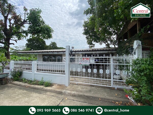 For SaleHouseRama5, Ratchapruek, Bangkruai : Single-storey detached house, Soi Tiwanon 25, last house