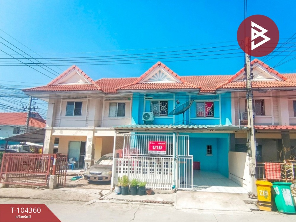 For SaleTownhouseMahachai Samut Sakhon : Townhouse for sale, Pruksa Phanali Village 1, Thian Thale 32, Phanthai Norasing, Samut Sakhon