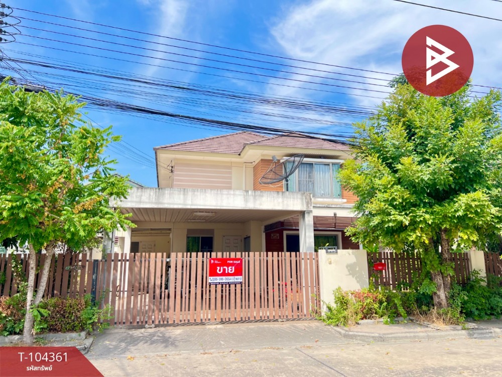 For SaleHousePattaya, Bangsaen, Chonburi : Single house for sale, The Brown House Village, Chonburi (The Brown House), ready to move in