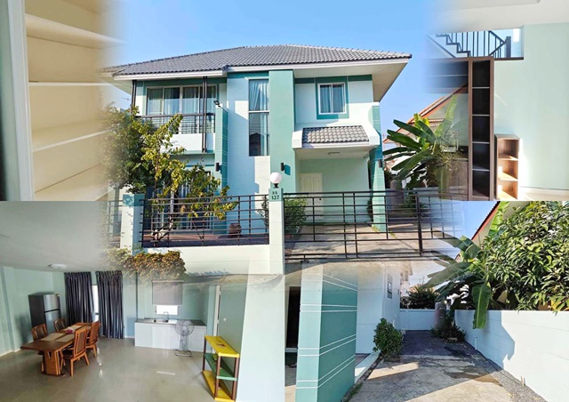 For RentHousePathum Thani,Rangsit, Thammasat : Lux fully Fur 2-storey house CJ Rangsit Khlong3 800m. 3bed 3bath 54sq.wa. 240sq.m. Siam Inter Scho