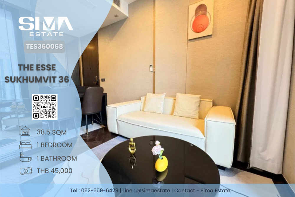 For RentCondoSukhumvit, Asoke, Thonglor : For rent ☁️The Esse Sukhumvit 36☁️Beautiful room, luxury condo with electrical appliances☀️