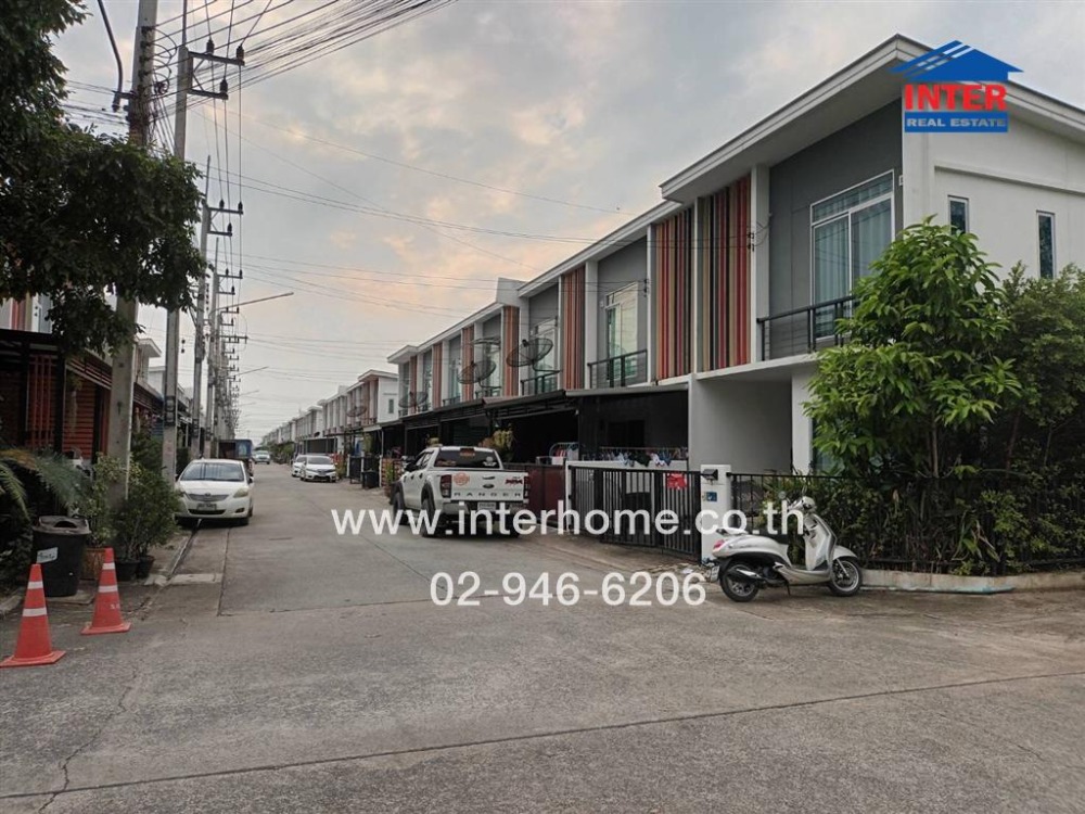 For SaleTownhousePathum Thani,Rangsit, Thammasat : 2-storey townhouse, 24.3 sq w, Pruksa Village 119, Rangsit-Khlong 2, Rangsit-Nakhon Nayok Road, Khlong Song Road, Khlong Luang, Pathum Thani