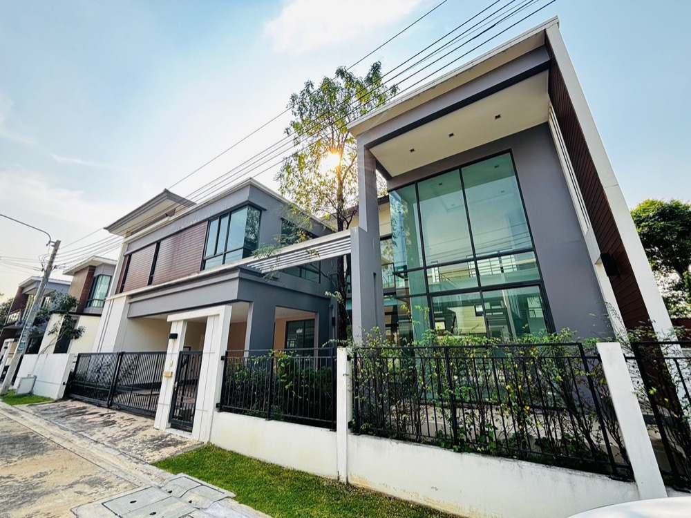 For SaleHouseRama5, Ratchapruek, Bangkruai : For sale!!! New single house, never lived in, high ceiling, Double Space, beautifully decorated, Thana Habitat Pinklao-Sirindhorn House for sale Thana Habitat Pinklao-Sirindhorn