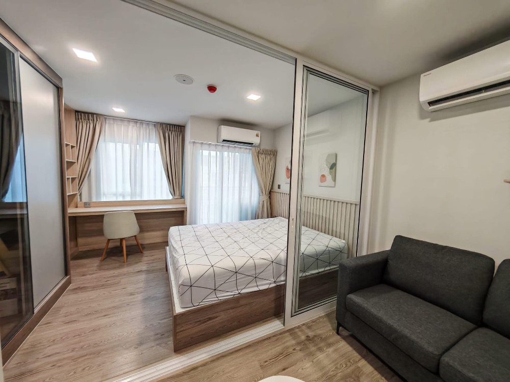 For RentCondoPathum Thani,Rangsit, Thammasat : ✨Provide Living✨ For rent Kave Town Island 24 sq m. Very beautiful room, magnificent pool view🔥 📞Phi Cat 0917503016 #Beautiful room, every room has been selected💓