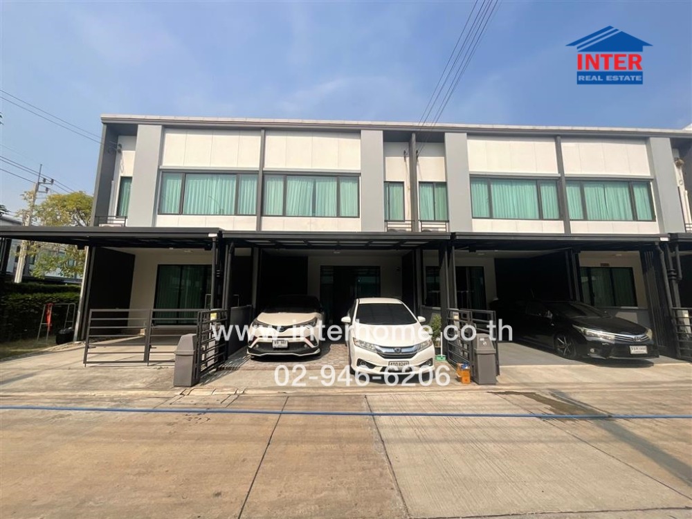 For SaleTownhouseBangna, Bearing, Lasalle : 2-storey townhouse, 17.5 sq.w., Pleno Village, Bangna-Wongwaen, near Mega Bangna, between Soi Kanchanaphisek 45-47, Kanchanaphisek Road, King Kaew Road, Bang Phli, Samut Prakan