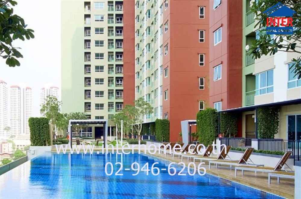 For SaleCondoPattanakan, Srinakarin : Condominium 32.5 sq.m. Lumpini Place Srinakarin - Huamark Station between Soi Srinakarin 17-19, Srinakarin Road, Phatthanakan Road, Suan Luang District, Bangkok