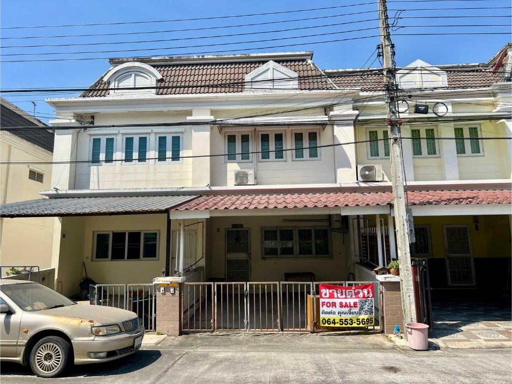 For SaleTownhouseLadkrabang, Suwannaphum Airport : Townhouse for sale, The Exclusive Suan Luang, 110 sq m, near Mega Bangna