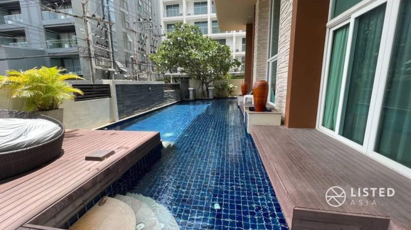 For RentCondoPattaya, Bangsaen, Chonburi : 2 bedroom, 2 bathroom condo for rent in Jomtien