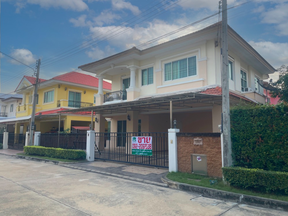 For SaleHouseRama 2, Bang Khun Thian : Single house, The Grand Rama 2, decorated and extended, ready to move in, has air conditioner, furniture, very cheap price