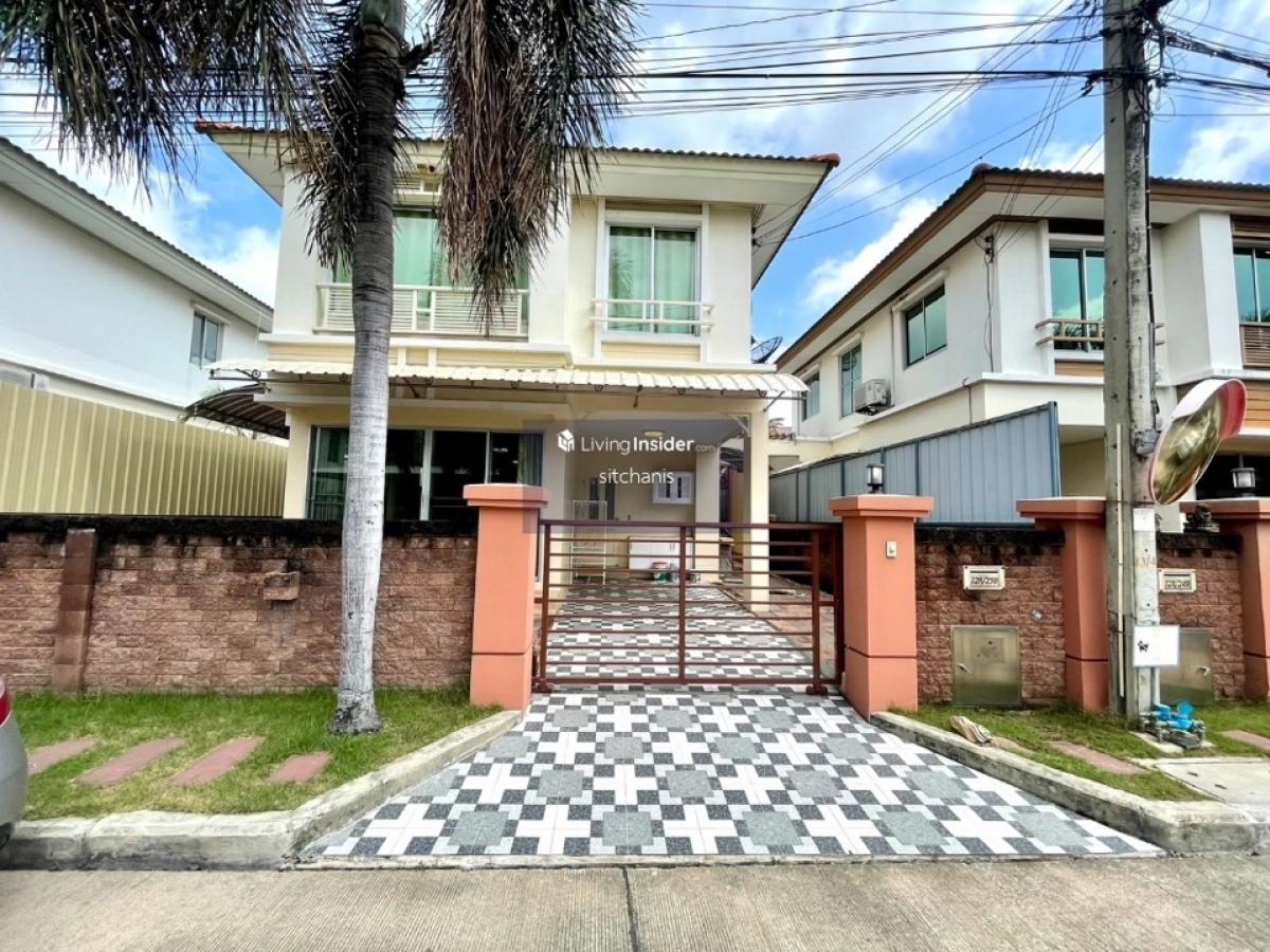 For SaleHouseRama 2, Bang Khun Thian : Single house for sale (twin house) Casa Ville Rama 2-2, kitchen extension complete, behind Central Rama 2, Soi 50, Soi Wat Kamphaeng, Saem Dam, Bang Khun Thian