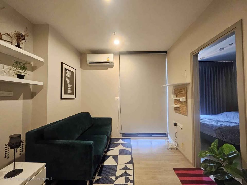 For RentCondoBangna, Bearing, Lasalle : 🏡 Condo for rent IDEO Mobi Sukhumvit Eastpoint 🎉 Near Bangna BTS 150 meters, complete with furniture and appliances, vacant room, ready to move in ✅✅