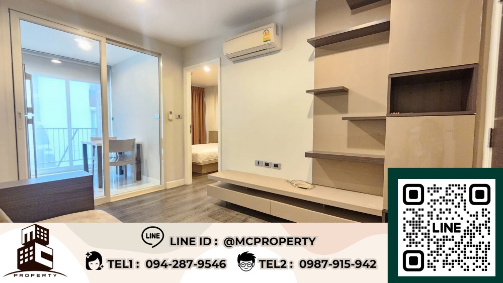 For SaleCondoSukhumvit, Asoke, Thonglor : For sale: The Crest Sukhumvit 49, 7th floor, size 34 sq m, east balcony