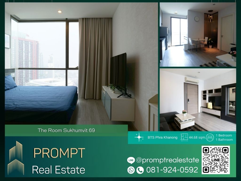 For RentCondoOnnut, Udomsuk : ST13158 - The Room Sukhumvit 69 :  BTS Phra Khanong / Emporium / EmQuartier