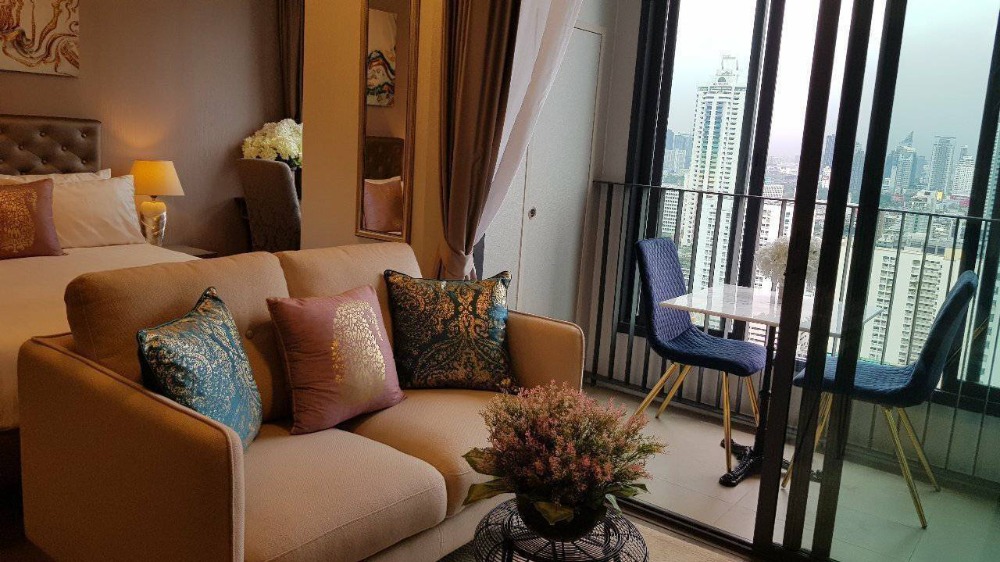 For SaleCondoRatchathewi,Phayathai : 🔥 Hurry and book now! Fully furnished room, very new, Baiyoke 2 building view, Ideo Q Siam-Ratchathewi project, 1 bedroom, 1 bathroom, size 35 sq m., price only 5,190,000 baht, contact 096-8623850 🔥