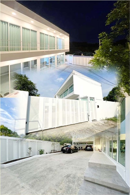 For RentHouseLadkrabang, Suwannaphum Airport : Robinson LatKrabang1 800m. Suvarnabhumi Airport 3.8km. Modern minimalist style house The Paseo Mall