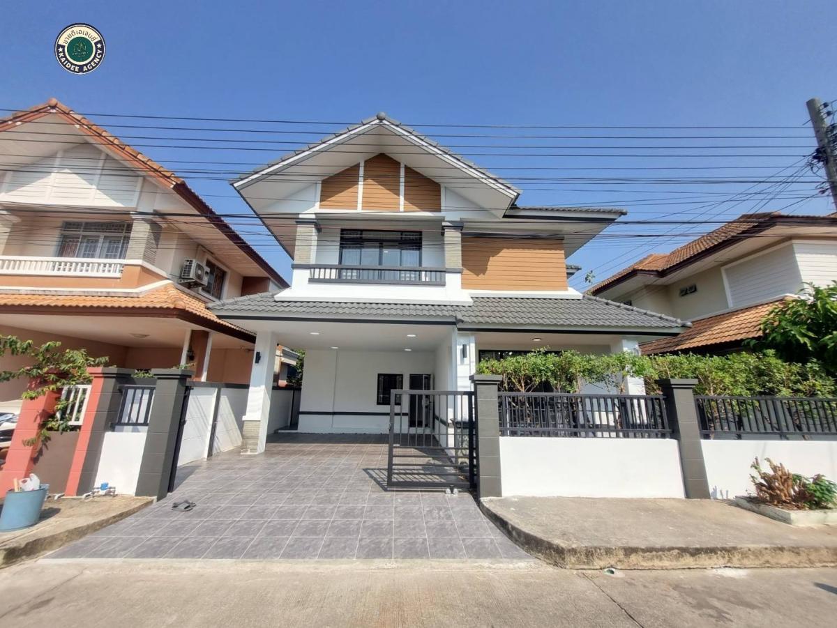 For SaleHouseNawamin, Ramindra : 2-storey detached house, Phanasan Village 8, renovated and ready to move in, free furniture, Pink Line BTS Station, Minburi Market, Big C, Lotus Minburi, Makro Ramintra, convenient transportation, connecting to many roads such as Ramintra, Suwinthawong, H