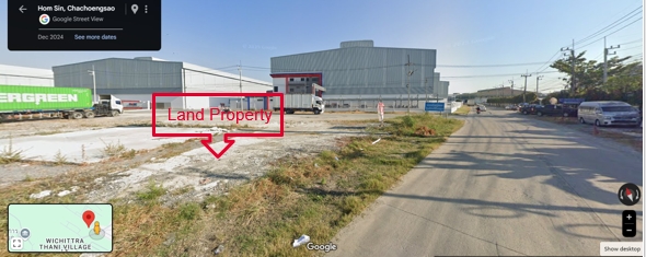 ขายที่ดินฉะเชิงเทรา : Land for sale, 23 Rai, Near the Wellgrow Industrial Estate, Bangpakong