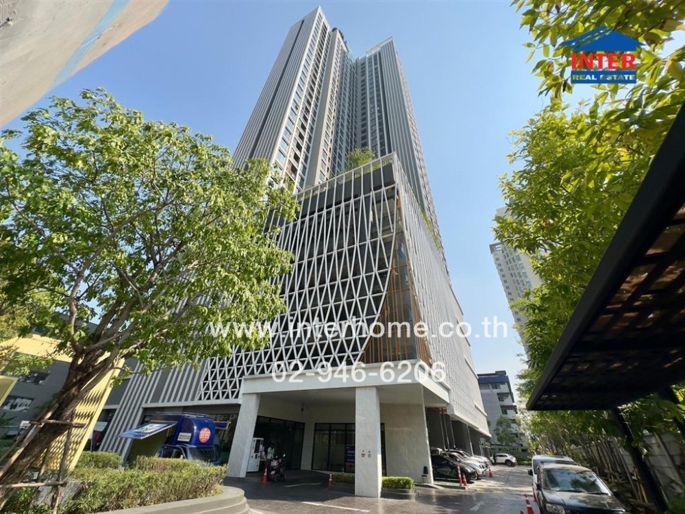 For SaleCondoBang Sue, Wong Sawang, Tao Pun : Condominium 35.01 sq.m. The Privacy Tao Poon Interchange, before reaching Soi Bangkok-Nonthaburi 14, Bangkok-Nonthaburi Road, Prachachuen Road, Bang Sue District, Bangkok