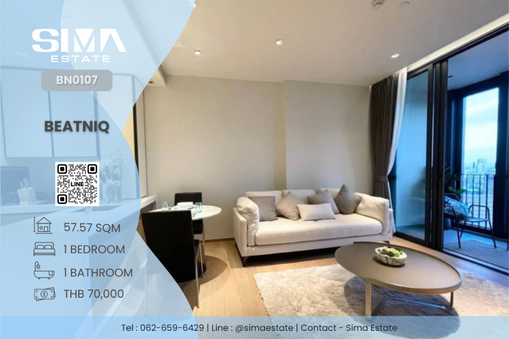 For RentCondoSukhumvit, Asoke, Thonglor : For rent ☁️Beatniq Sukhumvit 32☁️ Beautiful room, high floor, luxury condo with concierge service☀️