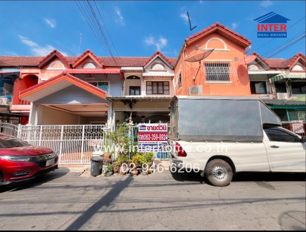 For SaleTownhouseNawamin, Ramindra : 2-storey townhouse, 15.9 sq.w., Boon Anan Village, Songprapa, Soi Songprapa 9, Chet Wutthakat Road, Songprapa Road, Don Mueang District, Bangkok