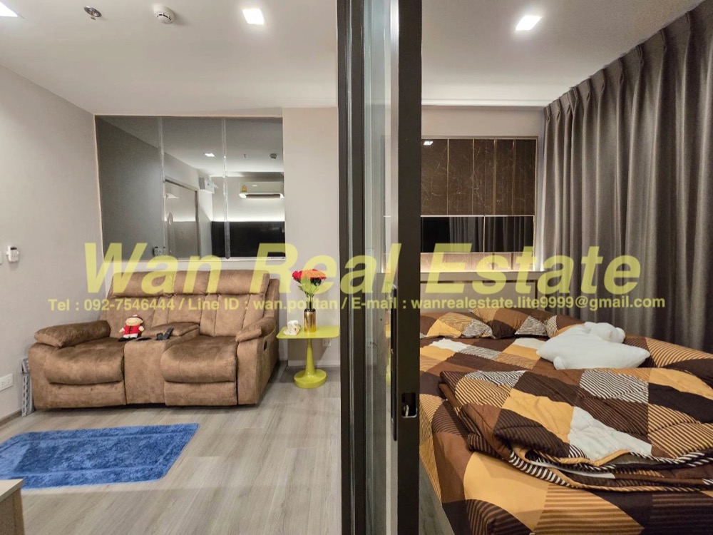 For SaleCondoRattanathibet, Sanambinna : For sale, cheap, decorated, The Politan Aqua, 12th floor, garden view, river view, fully furnished, ready to move in