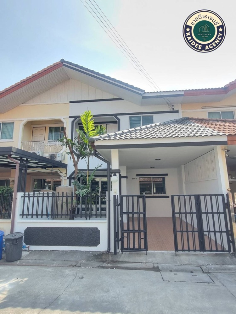 For SaleTownhouseNawamin, Ramindra : House for sale, Ekkawin Village, Leab Klong 2, Leab Klong 2 Road, Soi 4, Khlong Sam Wa, Bang Chan, Phraya Suren, Safari World, Fashion, Ram Intra, Hathai Rat, Nimit Mai, Jazz Green Khubon, Panya Intra, Si Yaek Phra Phrom Market, Manarom