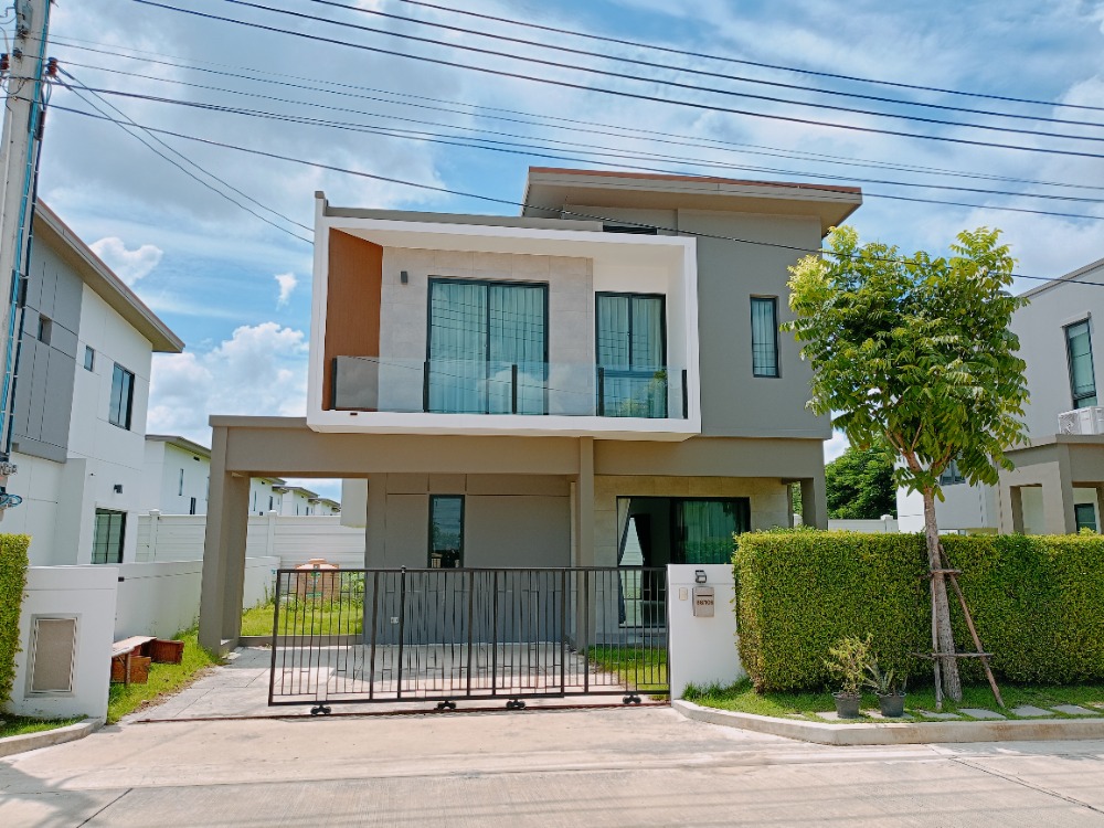 For SaleHouseChaengwatana, Muangthong : For sale: corner detached house, S Gate life project, Ratchapruek, Kanchanaphisek, Nonthaburi, ready to move in, make an appointment to see the actual house.